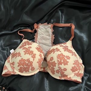 pink racer back push up